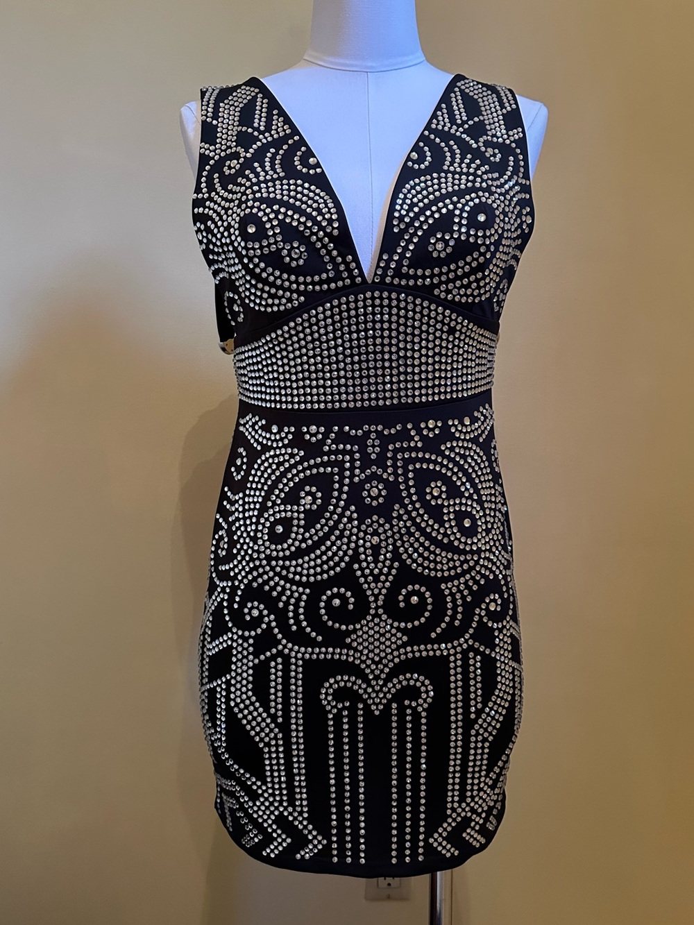 Akira Bodycon Dress Small Rhinestone